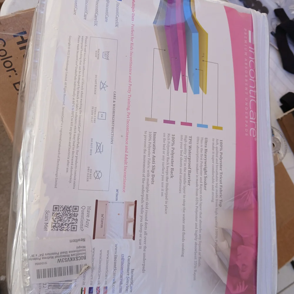 Washable Incontinence Bed Pad 36x54– Soft, Absorbent & Waterproof Mattress Prot - Picture 7 of 7